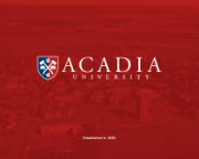 Acadia 2013 Viewbook Acadia 2013 Viewbook
